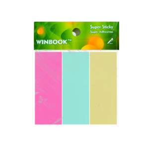 CORBAS NOTA ADHESIVA 7.,6x3cm x 300hj FLUO